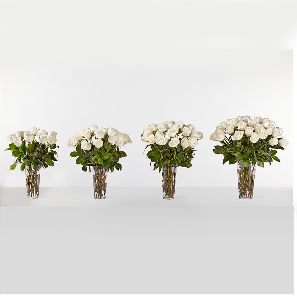 Long Stem White Rose Bouquet – Watsons Florist, Sullivan MO