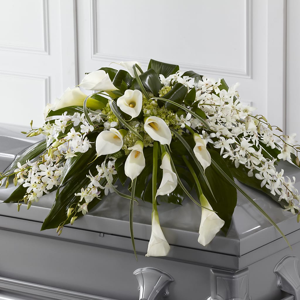 Angel Wings Casket Spray – Watsons Florist, Sullivan MO