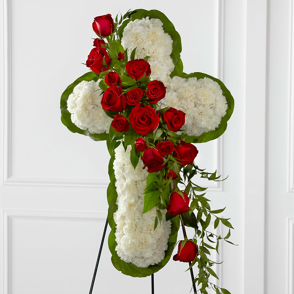 Floral Cross Easel – Watsons Florist, Sullivan MO