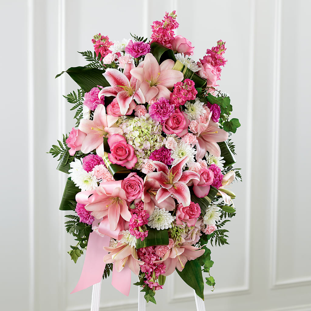 Comforting Standing Spray – Watsons Florist, Sullivan MO
