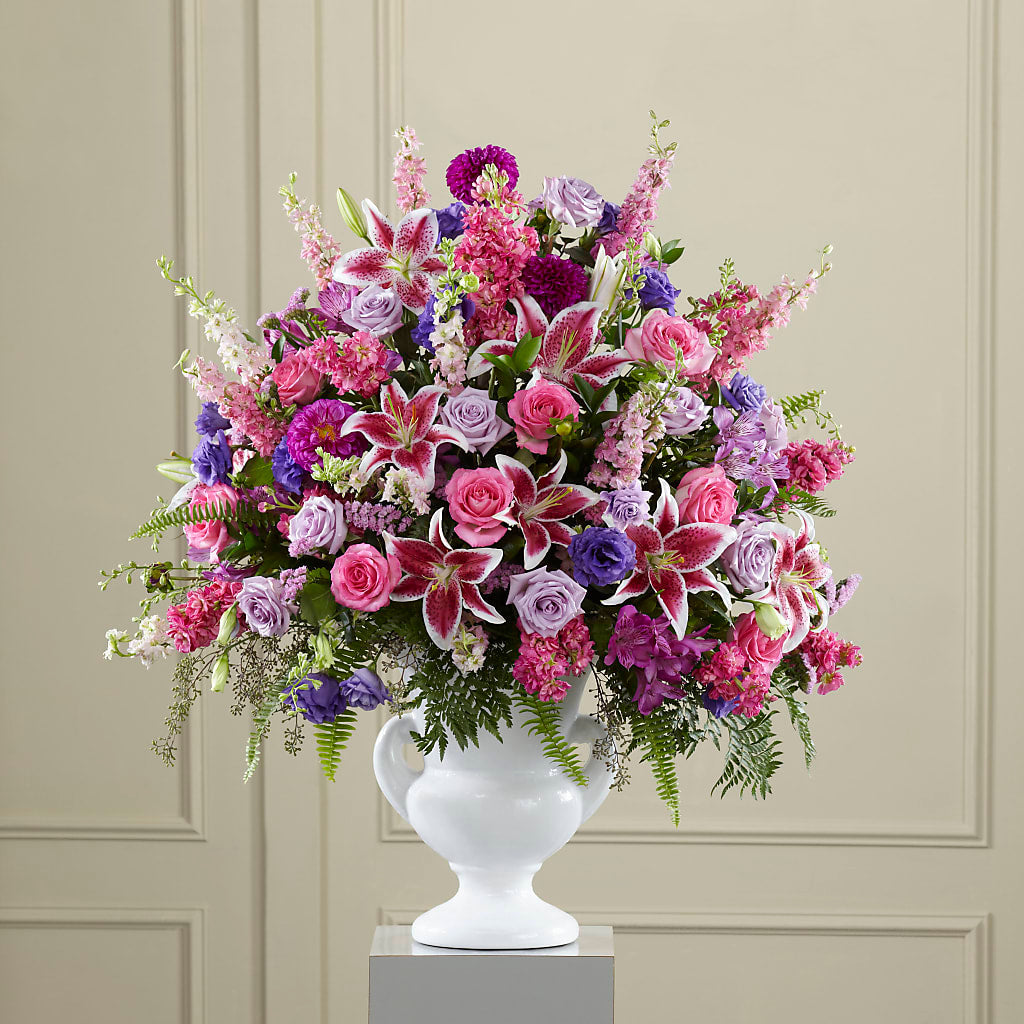 Peaceful Tribute Arrangement – Watsons Florist, Sullivan MO