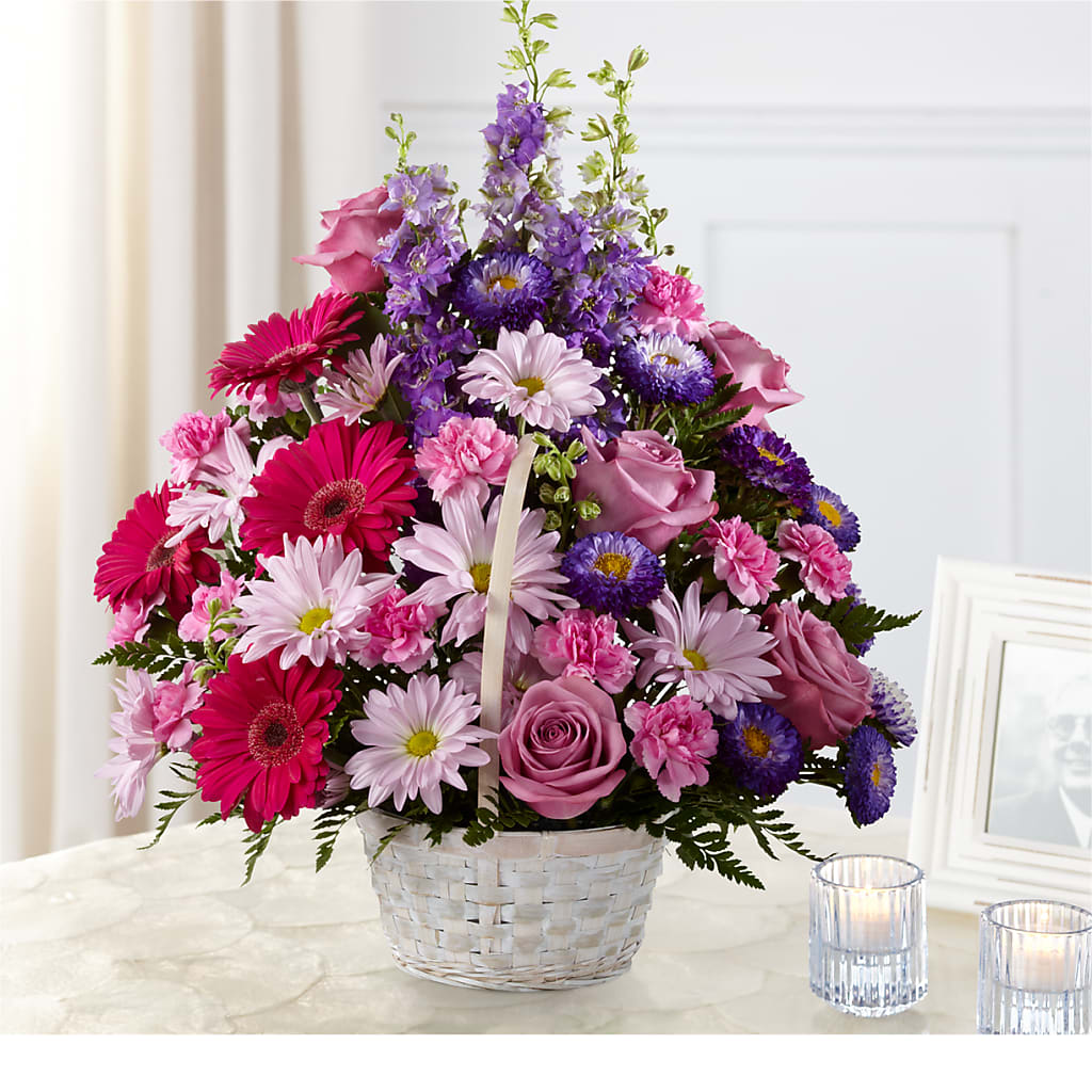 Pastel Peace Basket – Watsons Florist, Sullivan MO