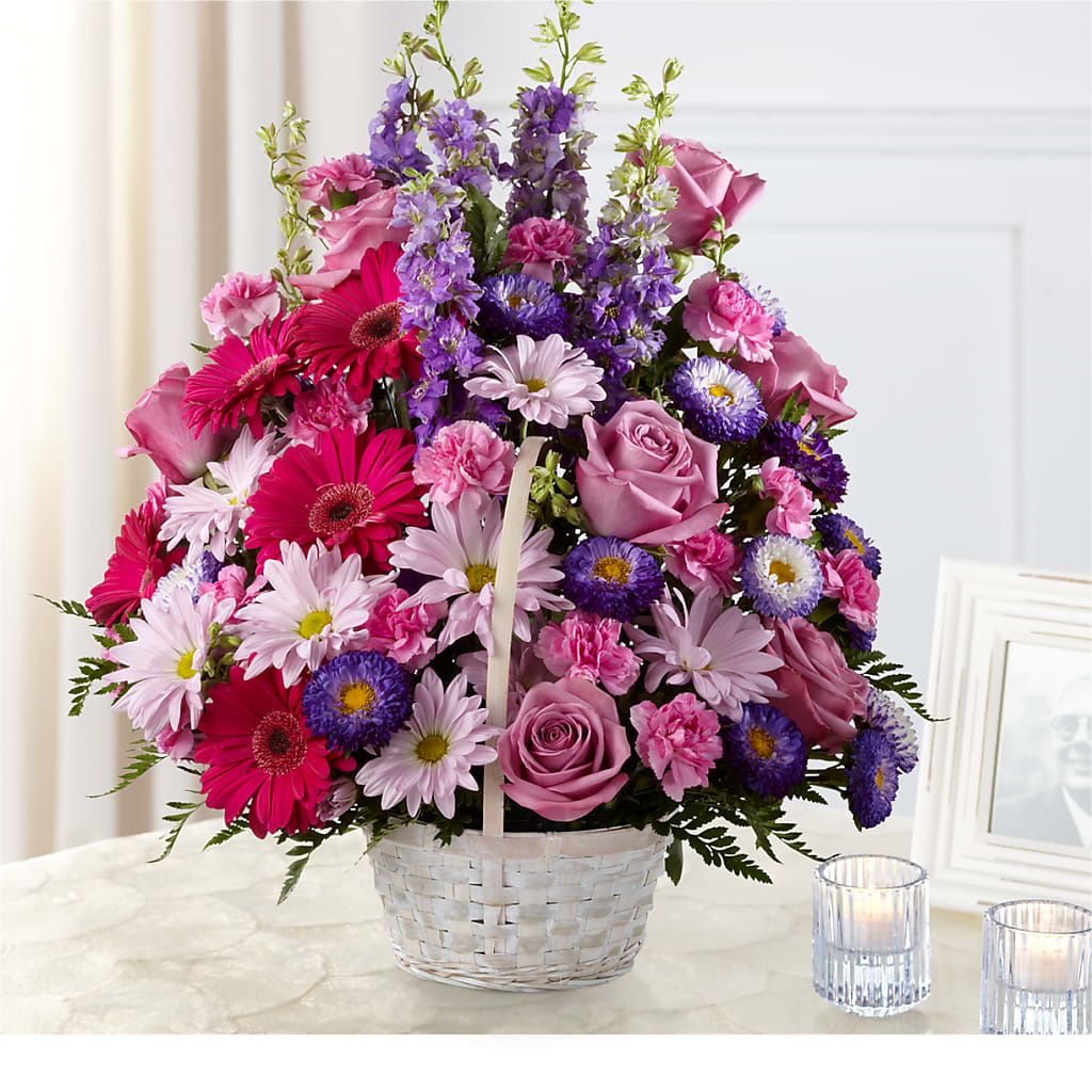 Pastel Peace Basket – Watsons Florist, Sullivan MO