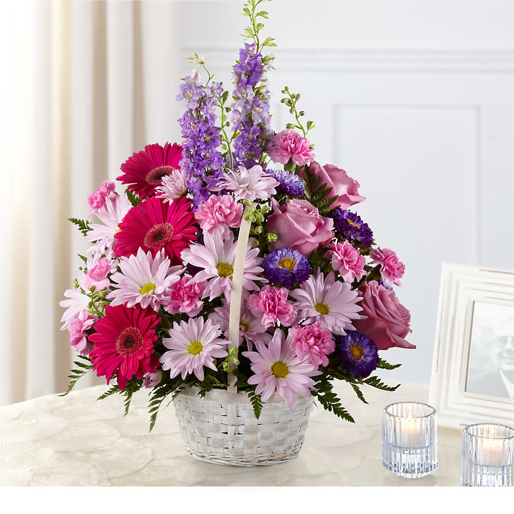 Pastel Peace Basket – Watsons Florist, Sullivan MO
