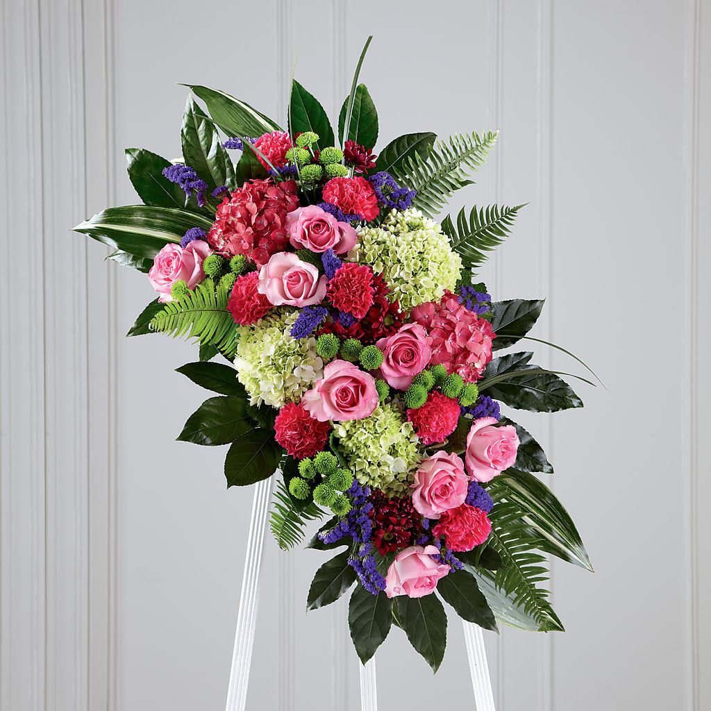 Refreshing Mix Standing Spray – Watsons Florist, Sullivan MO
