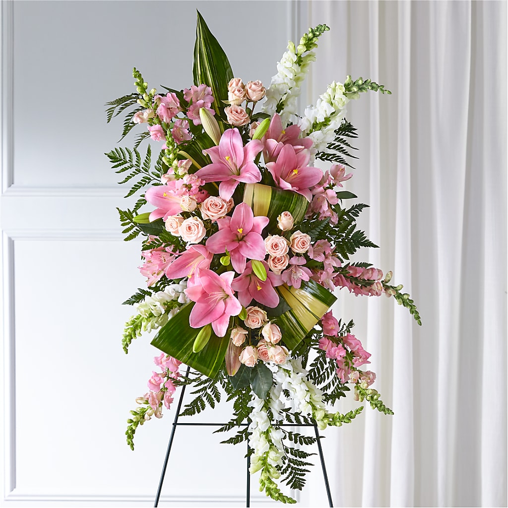 Elegant Embrace Standing Spray – Watsons Florist, Sullivan MO