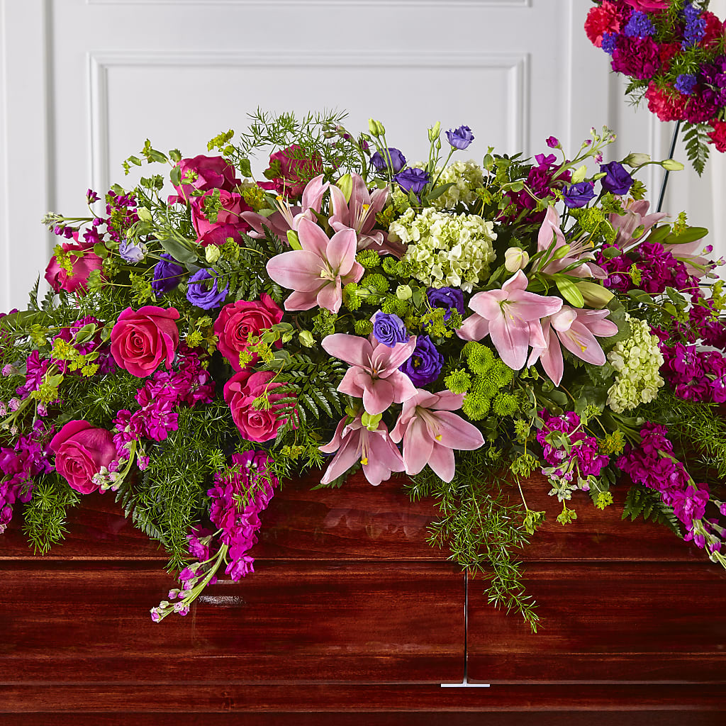 Radiant Tribute Casket Spray – Watsons Florist, Sullivan MO