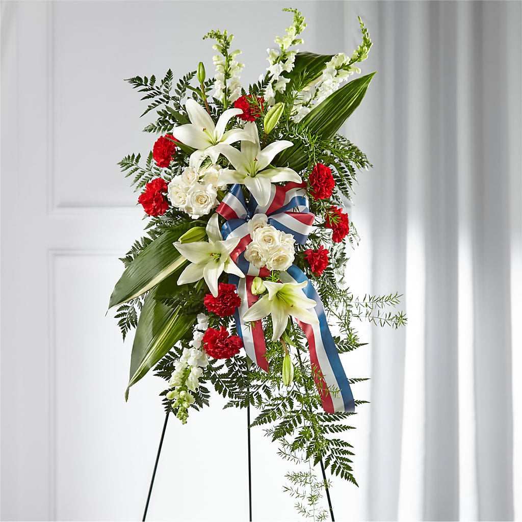 Stars of Life Standing Spray – Watsons Florist, Sullivan MO