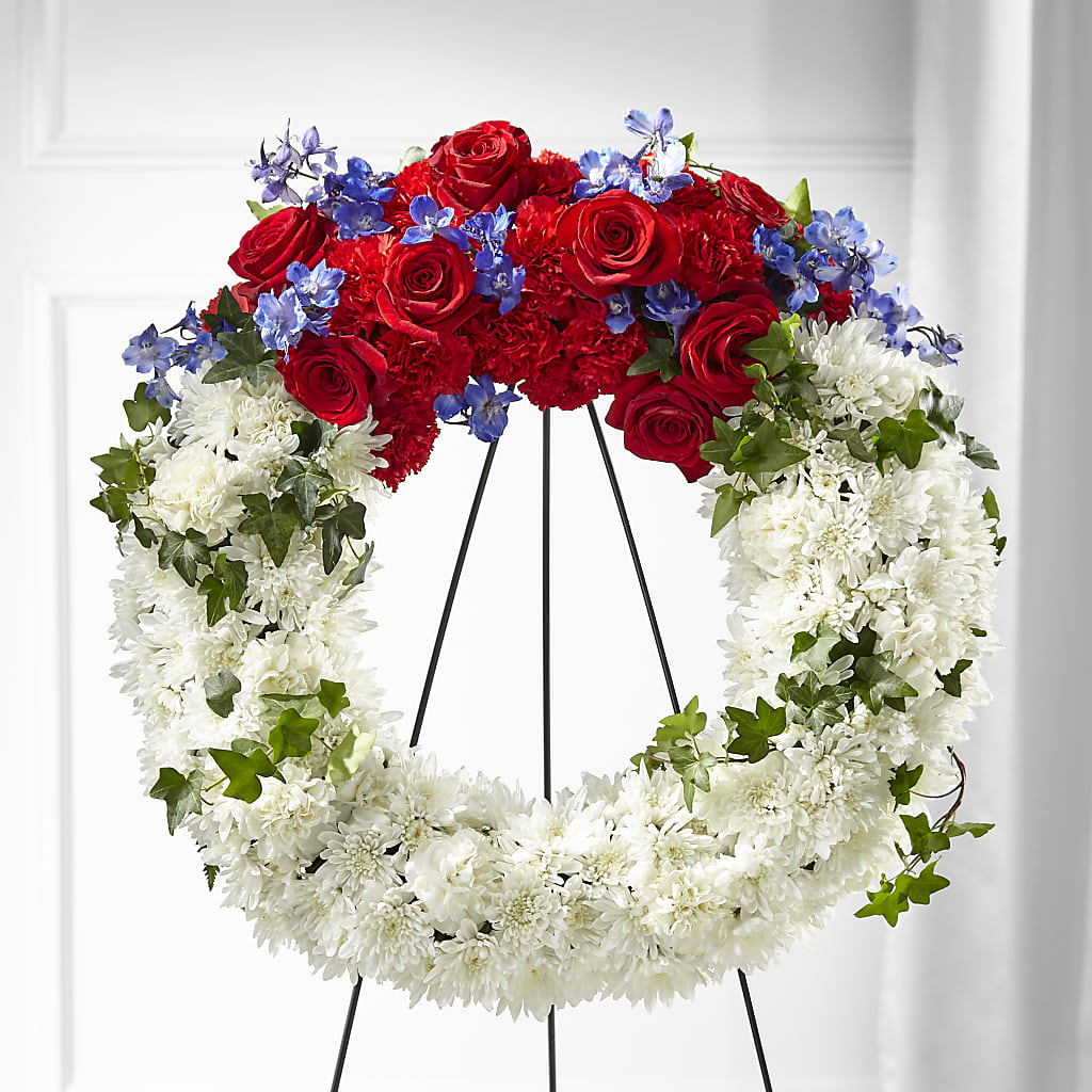Patriotic Passion Wreath – Watsons Florist, Sullivan MO