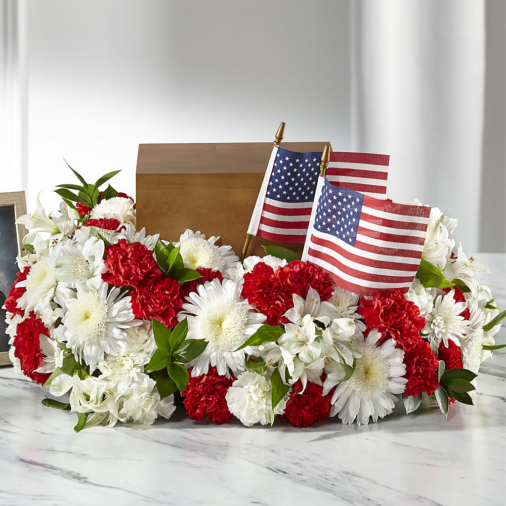 Spirit of Patriotism Cremation Adornment – Watsons Florist, Sullivan MO