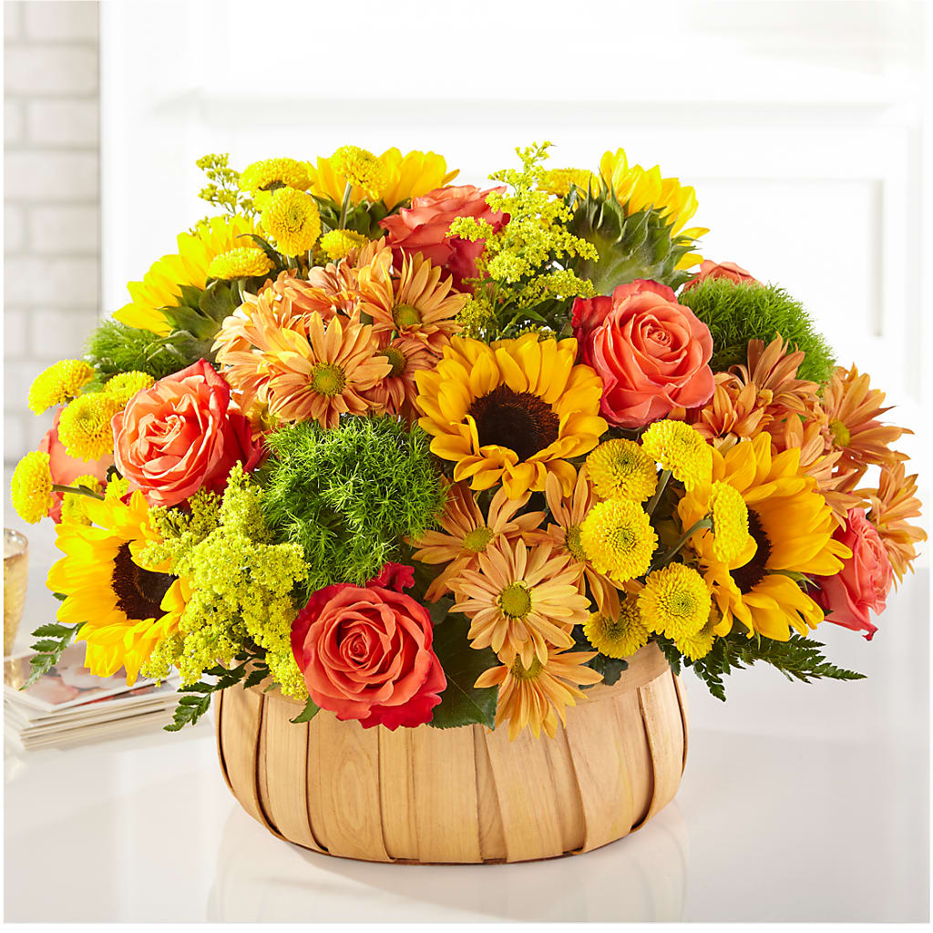 Harvest Sunflower Basket – Watsons Florist, Sullivan MO