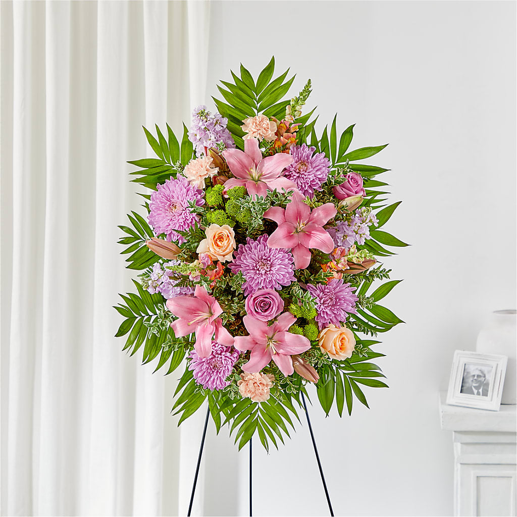 Love & Light Standing Spray – Watsons Florist, Sullivan MO