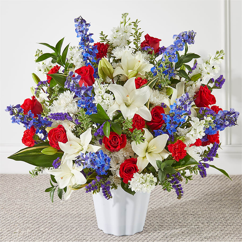 Consoled Floor Basket – Watsons Florist, Sullivan MO