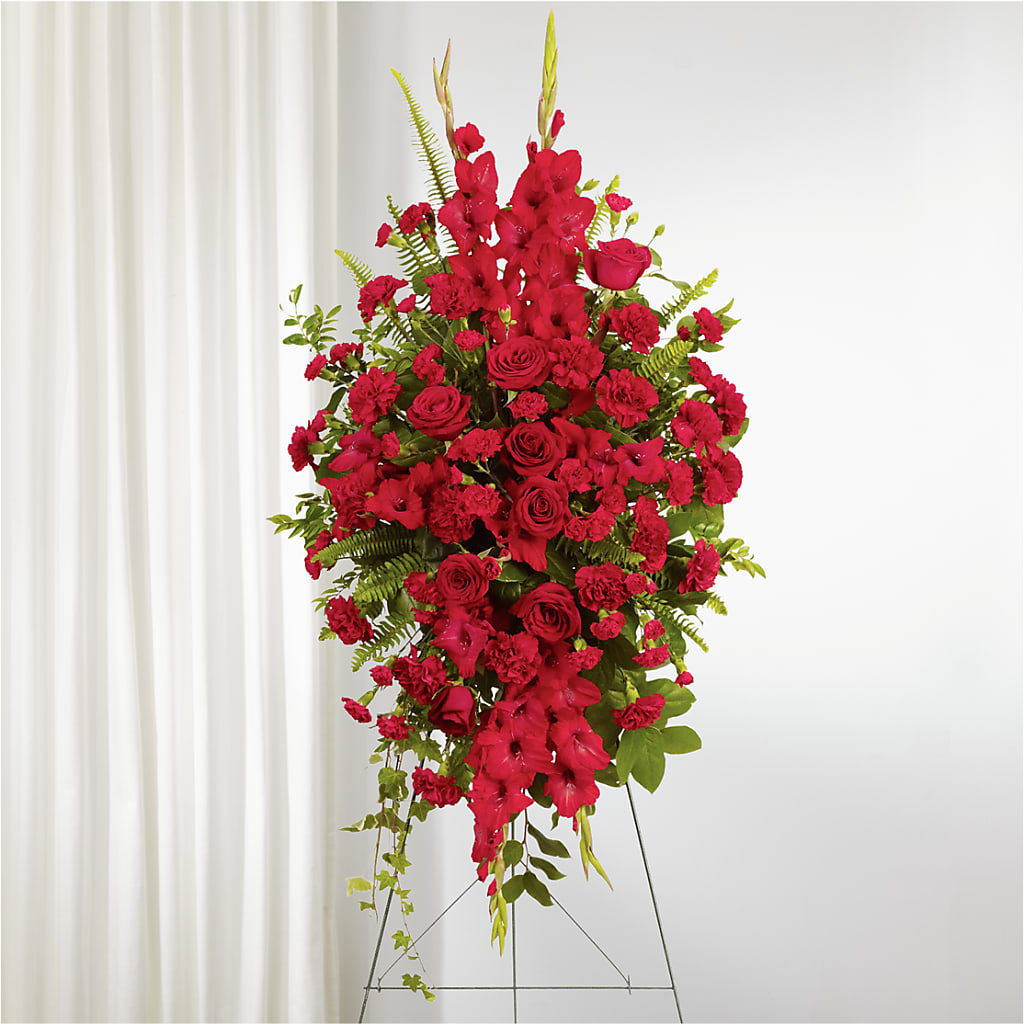 From the Heart Standing Spray – Watsons Florist, Sullivan MO