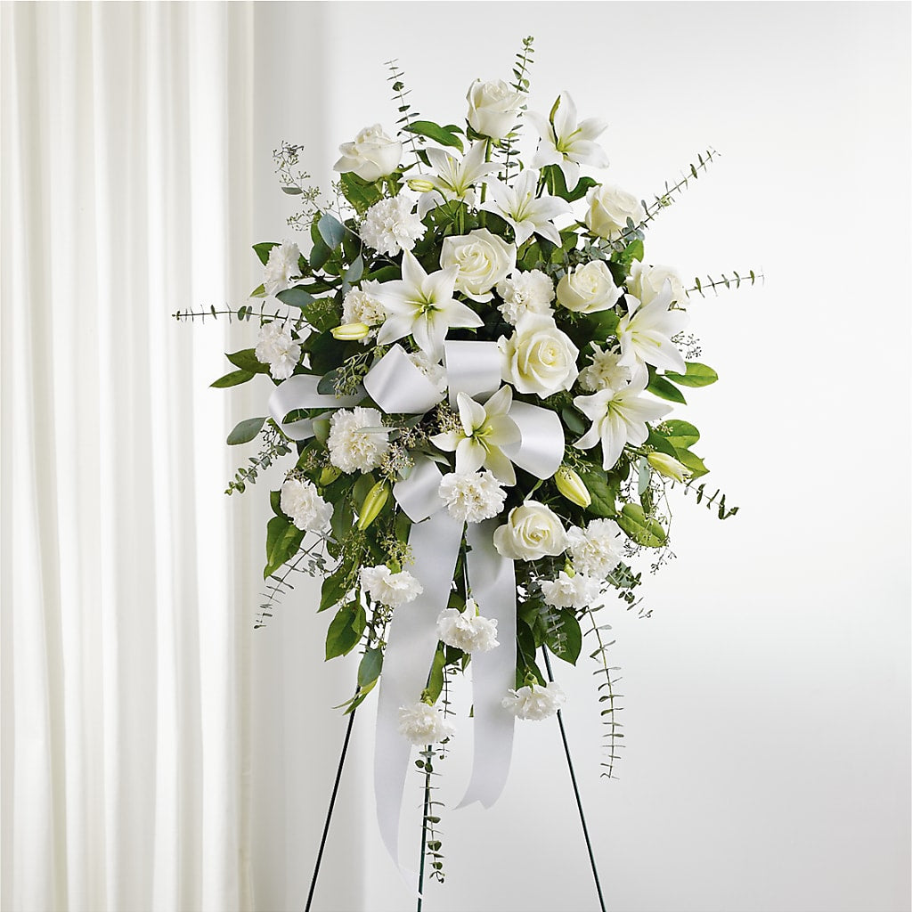 With Care Standing Spray – Watsons Florist, Sullivan MO