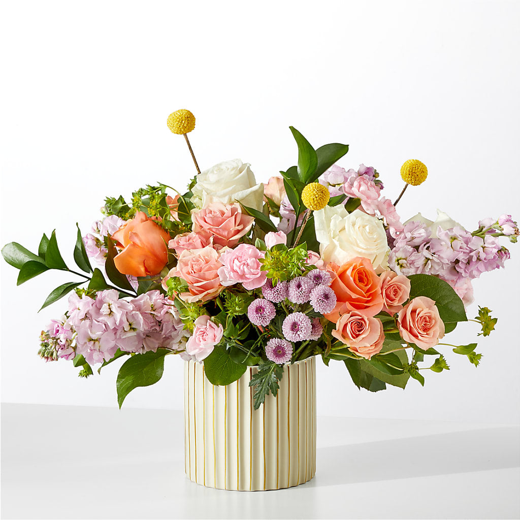 French Market Bouquet with Ivory Vase – Watsons Florist, Sullivan MO