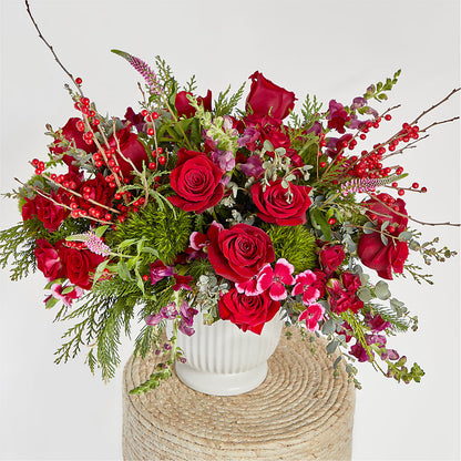 Big Red Bow Bouquet –  Watsons Florist, Sullivan MO