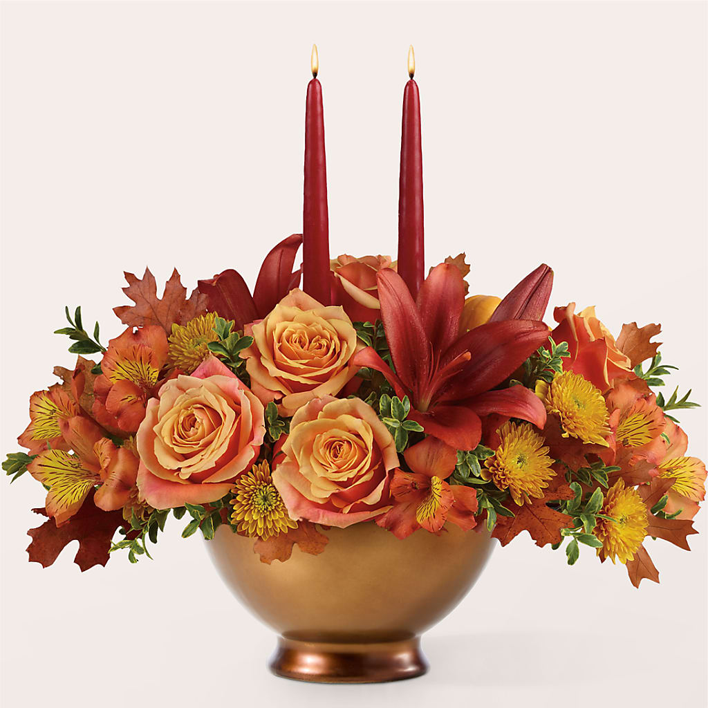 Harvest Table Centerpiece –  Watsons Florist, Sullivan MO
