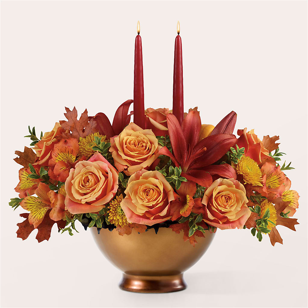 Harvest Table Centerpiece –  Watsons Florist, Sullivan MO
