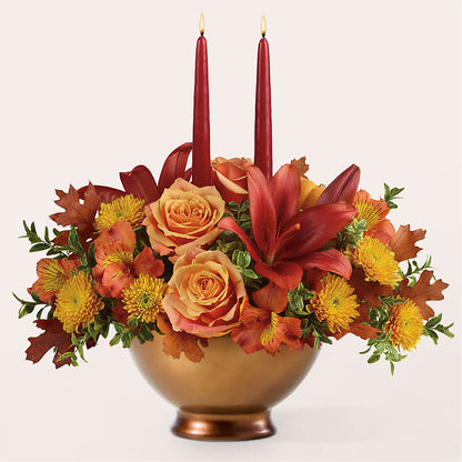 Harvest Table Centerpiece –  Watsons Florist, Sullivan MO