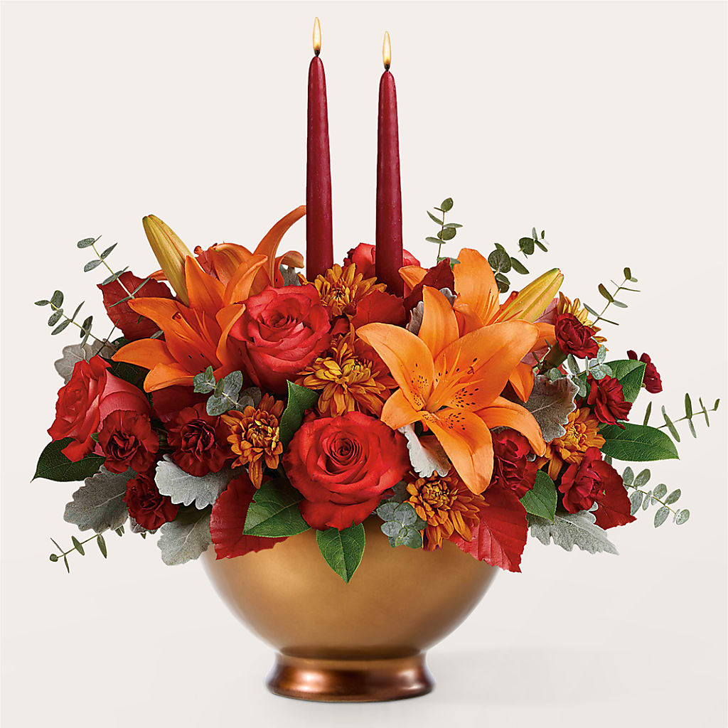 Fruits of Fall Centerpiece –  Watsons Florist, Sullivan MO
