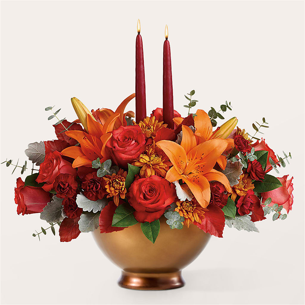 Fruits of Fall Centerpiece –  Watsons Florist, Sullivan MO
