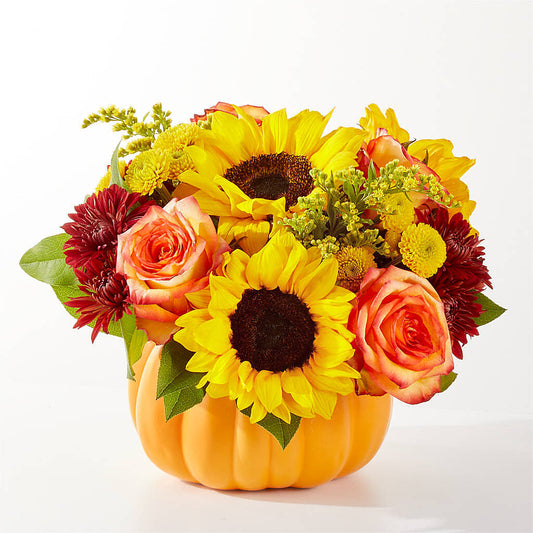 Golden Gourd Pumpkin Bouquet –  Watsons Florist, Sullivan MO