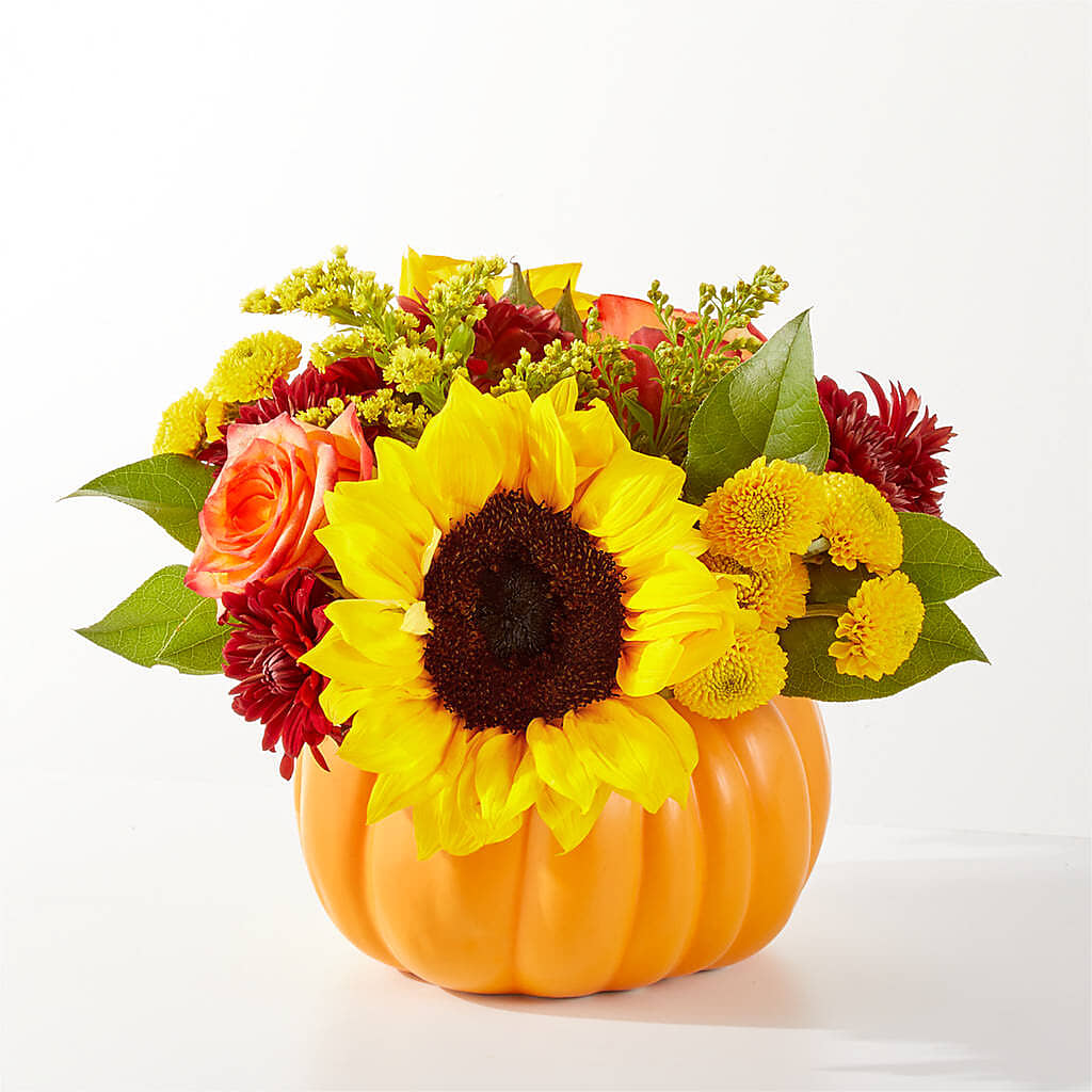 Golden Gourd Pumpkin Bouquet –  Watsons Florist, Sullivan MO