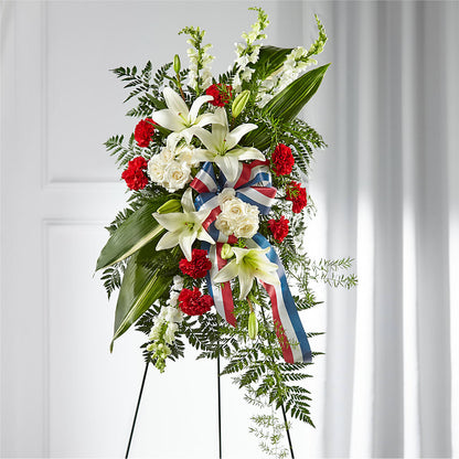 Stars of Life Standing Spray –  Watsons Florist, Sullivan MO