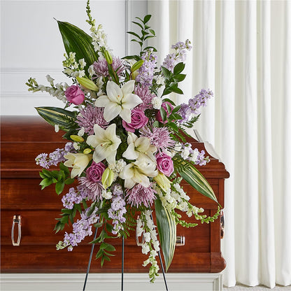 Grateful Hearts Standing Spray –  Watsons Florist, Sullivan MO