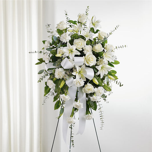 With Care Standing Spray –  Watsons Florist, Sullivan MO