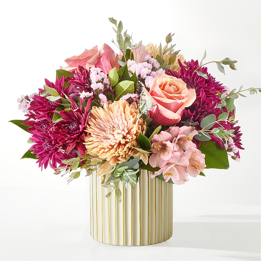 Berry Cobbler Bouquet with Ivory Vase –  Watsons Florist, Sullivan MO