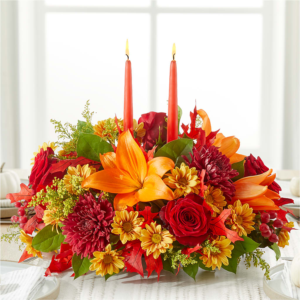 Autumn's Embrace Centerpiece –  Watsons Florist, Sullivan MO