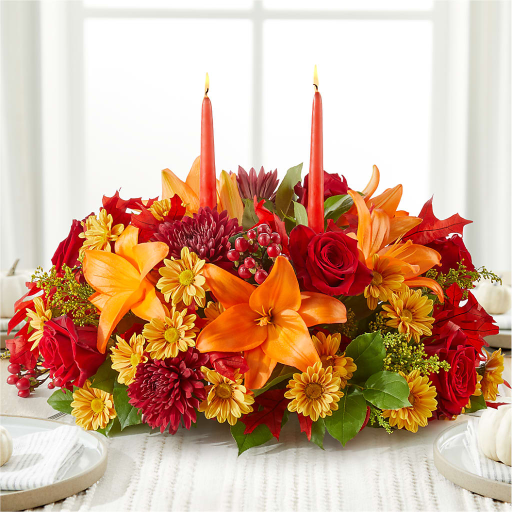 Autumn's Embrace Centerpiece –  Watsons Florist, Sullivan MO